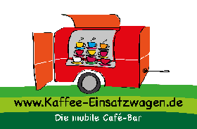 Kaffee Einsatzwagen unterstützt cutting for